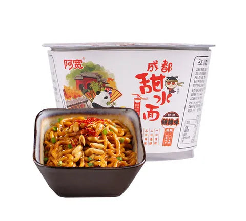 Baijia A-Kuan Instant Noodle Bowl Sweet and Spicy Flavour - Box (12 x 270 gr)