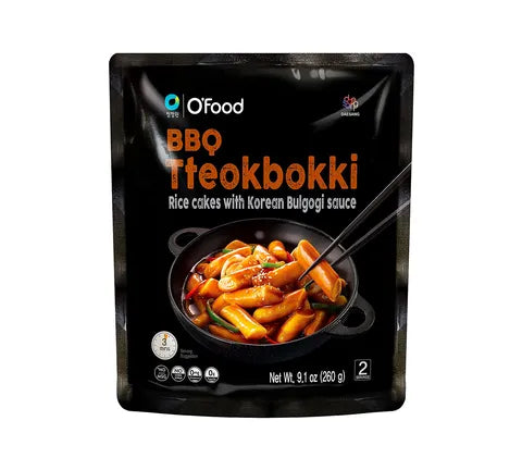 Chung Jung One BBQ Tteokbokki Bulgogi Sauce (Rice Cake) - Box (20 x 260 gr)