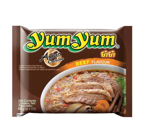 Yum Yum Beef Flavour Instant Noodles - Box (30 x 60 gr)