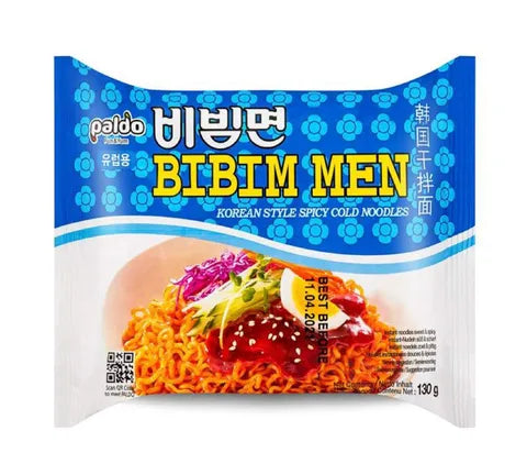 Paldo Bibim Men Spicy Cold Instant Noodles - Box (20 x 130 gr)