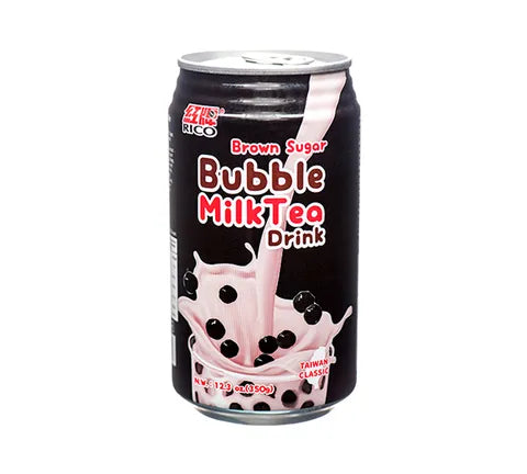 Rico Boba Bubble Milk Tea Drink Brown Sugar - Box (24 x 350 ml)