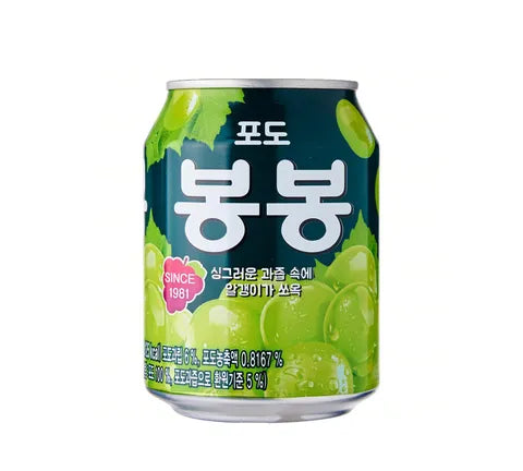 Haitai Bong Bong Grape Juice Drink With Sac - Multi Pack (12 x 238 ml)