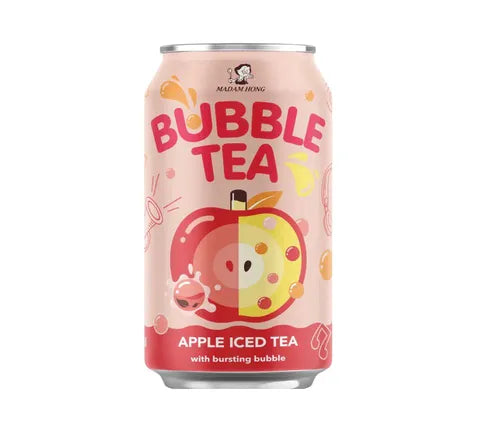 Madam Hong Bubble Tea Apple Iced Tea With Bursting Bubbles - Box (24 x 320 gr)