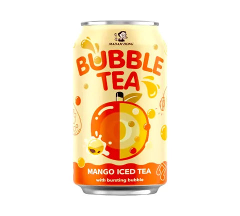 Madam Hong Bubble Tea Mango Iced Tea With Bursting Bubbles - Box (24 x 320 gr)