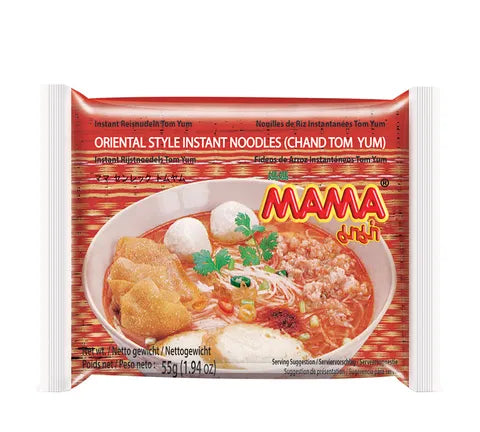 Mama Chand Rice Vermicelli Tom Yum Instant Noodles - Box (30 x 55 gr)