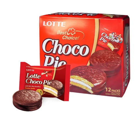 Lotte Choco Pie Chocolate (12 Packs) - Box (12 x 336 gr)