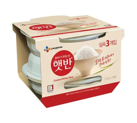 CJ Cooked White Rice - Box (36 x 210 gr)