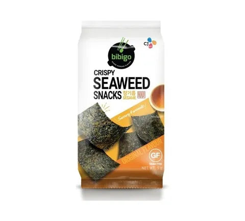 CJ Bibigo Crispy Seaweed Snack Sesame Flavour - Box (36 x 5 gr)