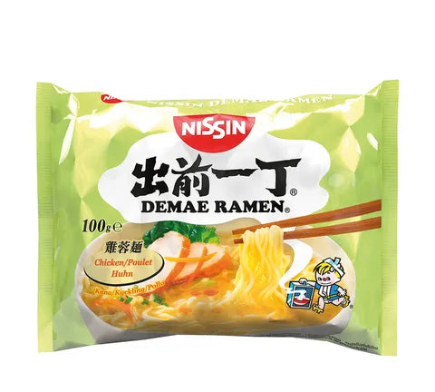 Nissin Demae Ramen Instant Noodles Chicken Flavour - Box (30 x 100 gr)