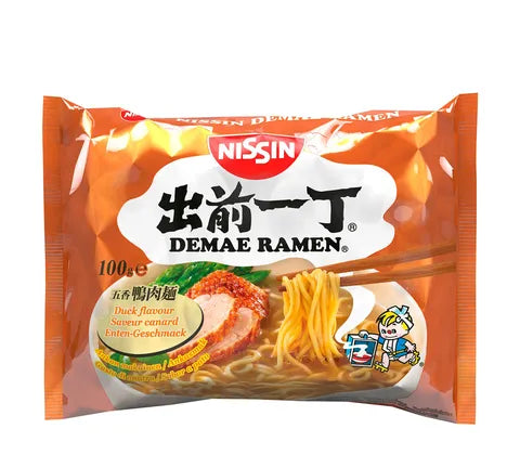 Nissin Demae Ramen  Instant Noodles Duck Flavour - Box (30 x 100 gr)