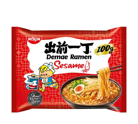 Nissin Demae Ramen Instant Noodles Sesame Flavour - Box (30 x 100 gr)