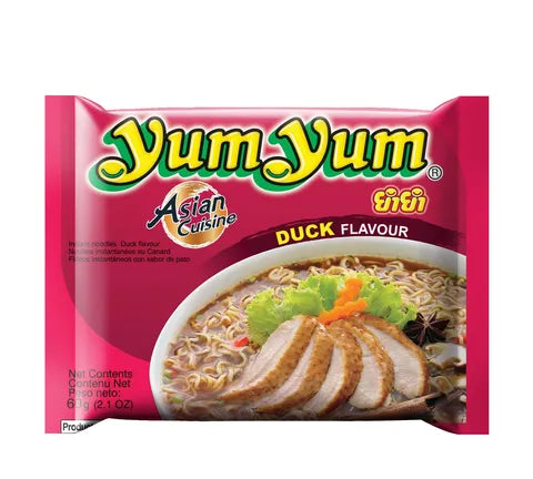 Yum Yum Duck Flavour Instant Noodles - Box (30 x 60 gr)