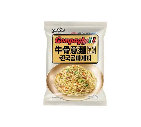 Paldo Gompaghetti Korean Beef Flavored Instant Noodles - Multi Pack (4 x 110 gr)