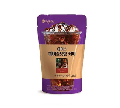 Café McNulty Ice Coffee Americano Hazelnut Pouch Drink - Multi Pack (10 x 190 ml)