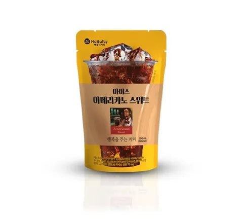 Café McNulty Ice Coffee Sweet Americano Pouch Drink - Multi Pack (10 x 190 ml)