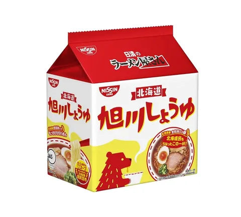 Nissin Instant Hokkaido Style Ramen Shoyu Flavour Noodles - Multi Pack (5 x 89 gr)