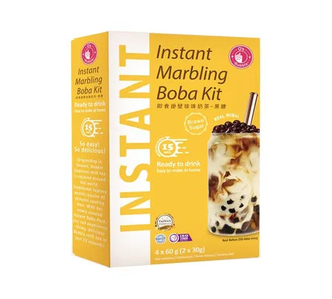 O's Bubble Instant Marbeling Boba Kit Brown Sugar Flavour - Multi Pack (6 x 240 gr)