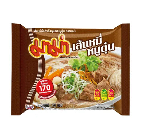 Mama Instant Rice Vermicelli Pork Flavour - Box (30 x 50 gr)