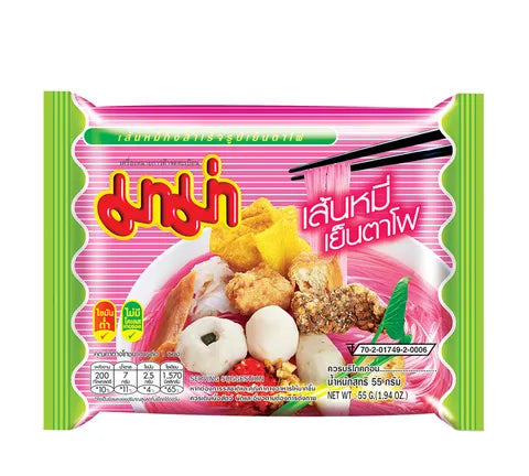 Mama Instant Rice Vermicelli Yentafo - Box (30 x 55 gr)