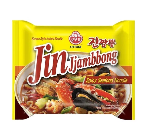 Ottogi Jin Jjambbong Spicy Seafood - Box (32 x 130 gr)