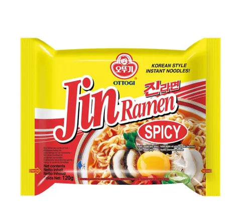 Ottogi Jin Ramen Spicy Instant Noodles - Box (40 x 120 gr)