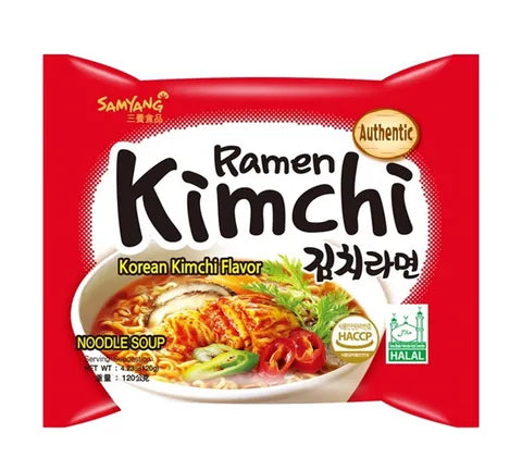 Samyang Kimchi Flavour Ramen Instant Noodle Soup - Box (20 x 120 gr)