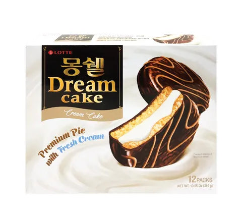 Lotte Moncher Dream Cake - Cream Flavour (12 Packs) - Box (8 Pcs)