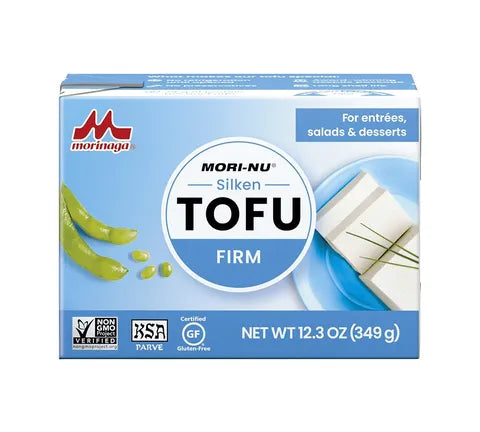 Morinaga Mori-Nu Tofu - Silken Tofu Firm Blue - Box (12 x 349 gr)