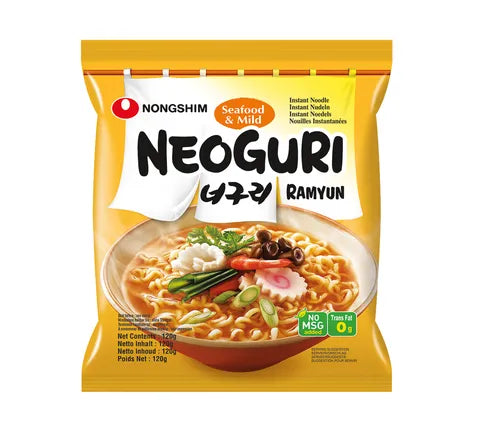 Nongshim Neoguri Seafood Mild  Instant Noodles - Box (20 x 120 gr)