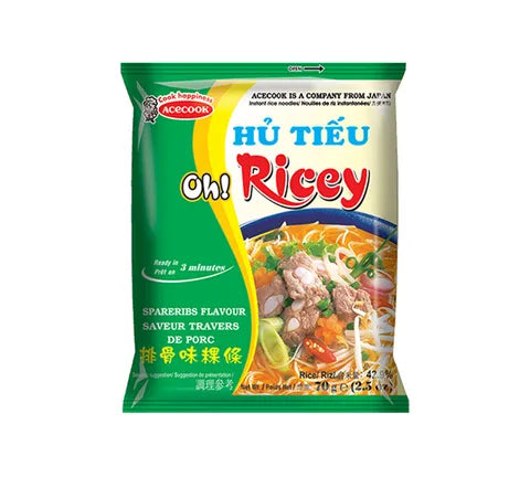 Acecook Oh Ricey Hu Tieu Spareribs Flavour - Box (24 x 70 gr)