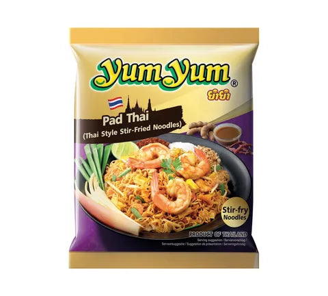 Yum Yum Pad Thai Thai Style Stir-Fried Instant Noodles - Box (10 x 100 gr)