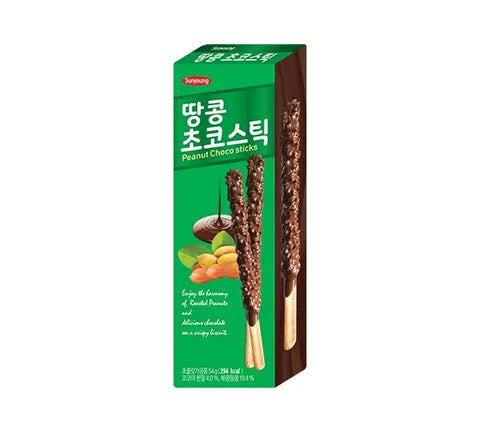 Sunyoung Peanut Choco Sticks - Box (32 x 54 gr)