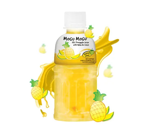 Mogu Mogu Pineapple Flavored Drink With Nata de Coco - Box (24 x 320 ml)