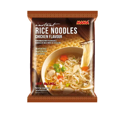 Mama Rice Noodles Chicken Flavour - Box (24 x 55 gr)