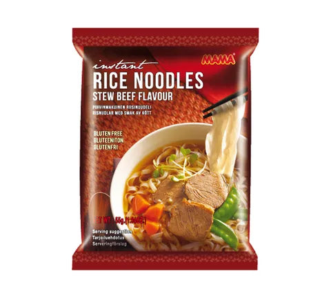 Mama Rice Noodles Stew Beef Flavour - Box (24 x 55 gr)