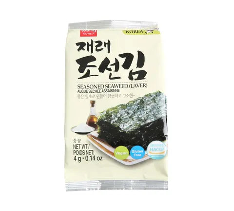 Wang Seasoned Laver Seaweed With Sesame - Box (96 x 4 gr)