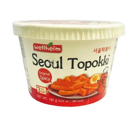 Wellheim Seoul Topokki Original Spicy Flavour - Box (18 x 142 gr)