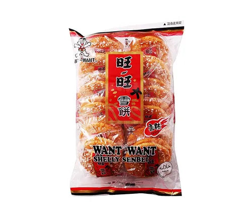 Want Want Shelly Senbei Spicy Rice Cracker - Box (20 x 150 gr)