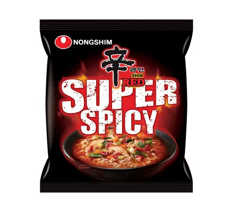 Nongshim Shin Ramyun Red Super Spicy Flavour  Instant Noodles - Box (20 x 120 gr)