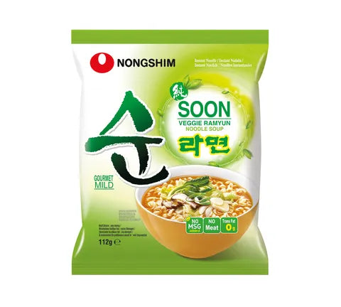 Nongshim Soon Veggie Ramyun Noodle - Box (20 x 112 gr)