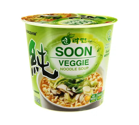 Nongshim Soon Veggie Ramyun Noodle Cup - Box (12 x 67 gr)