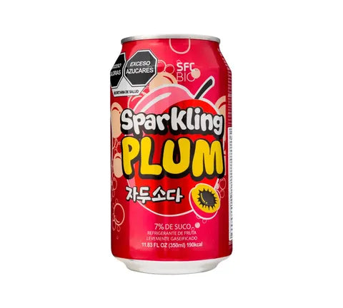 SFC BIO Sparkling Plum Flavour Soda - Multi Pack (6 x 350 ml)