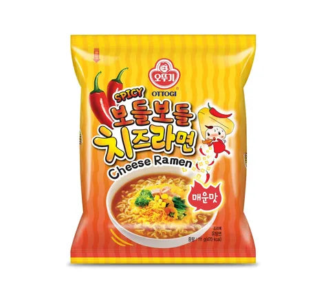 Ottogi Spicy Cheese Ramen Instant Noodle - Box (32 x 111 gr)