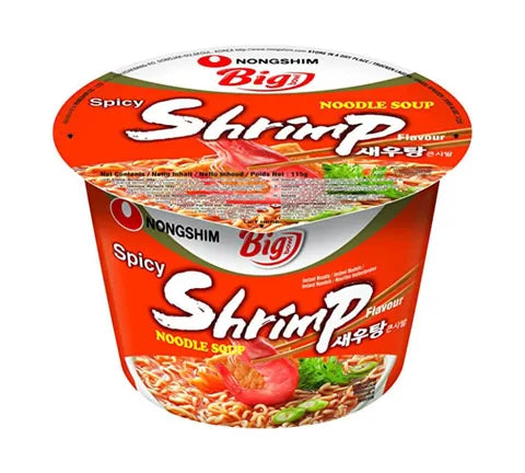 Nongshim Spicy Shrimp Instant Noodles Bowl - Box (13 x 115 gr)