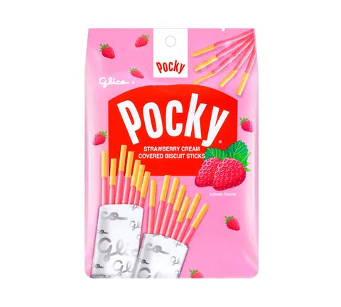 Pocky - Glico Stawberry Flavour 7 Pack - Box (20 x 147 gr)