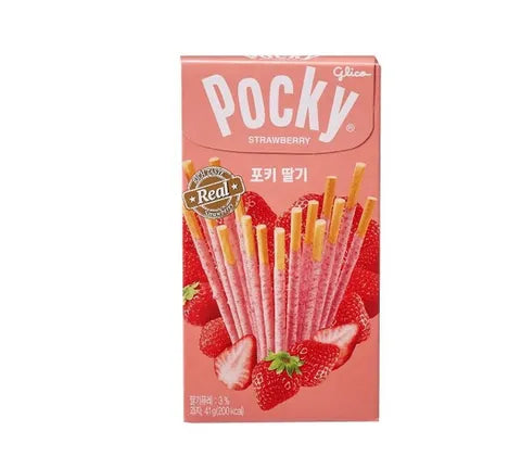 Pocky - Glico Strawberry Flavour - Box (40 x 41 gr)