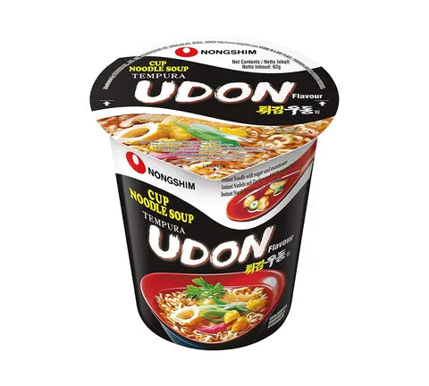 Nongshim Tempura Udon Flavour Instant Noodle Cup - Box (12 x 62 gr)