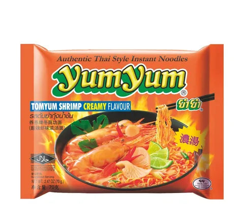 Yum Yum Tom Yum Shrimp Creamy Flavour Instant Noodles - Box (30 x 70 gr)