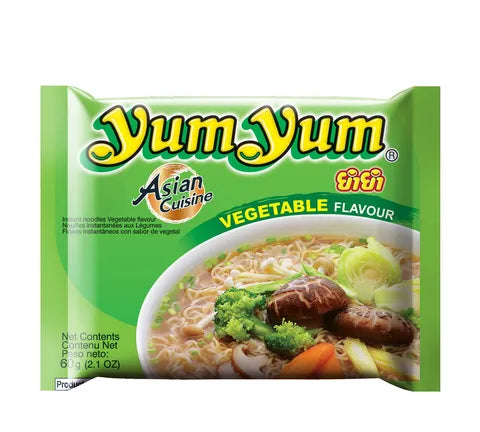 Yum Yum Vegetable Flavour Instant Noodles - Box (30 x 60 gr)