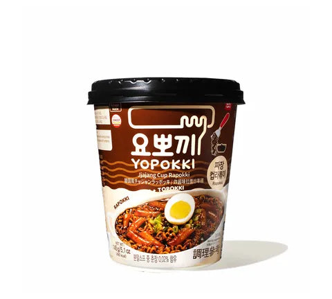 Young Poong Yopokki - Rapokki - Rice Cake and Ramen Cup Jjajang Flavour - Box (16 x 145 gr)